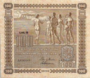 100 markkaa 1939