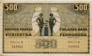 500 markkaa 1909