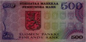 500 markkaa 1975