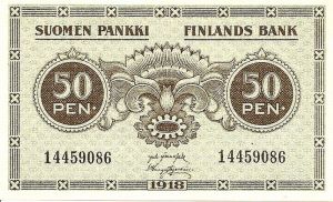 50 penniä 1918