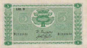 5 markkaa 1939