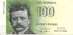 100 markkaa 1986