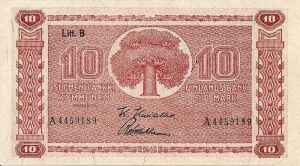10 markkaa 1945