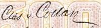 Allekirjoitus: von Collan Clas 2 (Col 2) 1895 – 1918