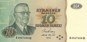 10 markkaa 1980