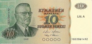 10 markkaa 1980