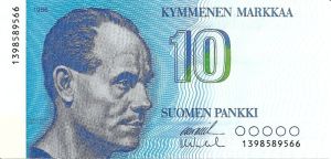 10 markkaa 1986