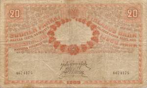 20 markkaa 1909