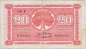 20 markkaa 1922