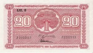 20 markkaa 1922