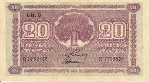 20 markkaa 1939