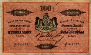 100 markkaa 1882