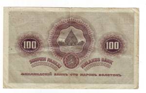 100 markkaa 1909