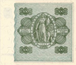 100 markkaa 1945