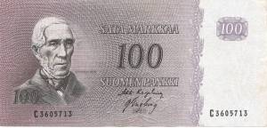 100 markkaa 1963