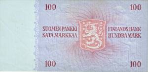 100 markkaa 1963