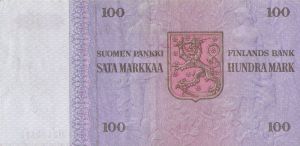 100 markkaa 1976