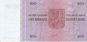 100 markkaa 1976