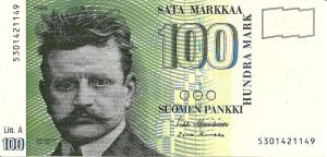 100 markkaa 1986