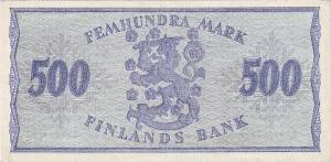 500 markkaa 1955