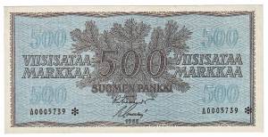 500 markkaa 1955