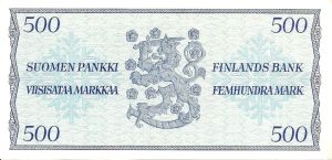500 markkaa 1956
