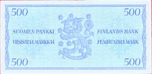 500 markkaa 1956