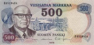 500 markkaa 1975