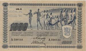 1 000 markkaa 1922