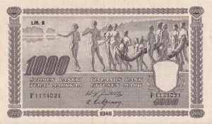1 000 markkaa 1945
