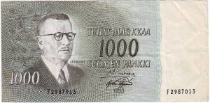 1 000 markkaa 1955