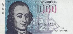 1 000 markkaa 1986