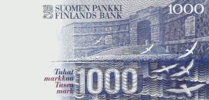 1 000 markkaa 1986
