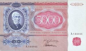 5 000 markkaa 1939