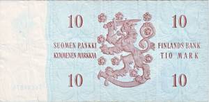 10 markkaa 1963