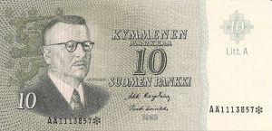 10 markkaa 1963