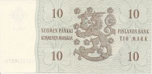 10 markkaa 1963