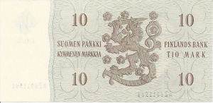 10 markkaa 1963