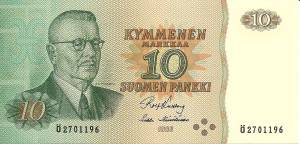 10 markkaa 1980