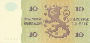 10 markkaa 1980