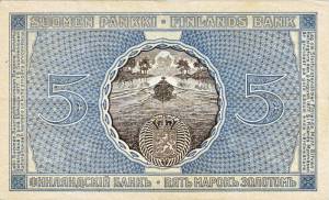 5 markkaa 1909