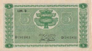 5 markkaa 1939