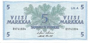 5 markkaa 1963