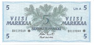 5 markkaa 1963