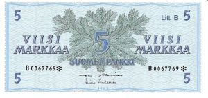 5 markkaa 1963