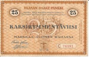 25 markkaa 1918