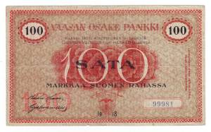 100 markkaa 1918