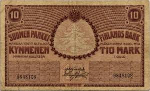 10 markkaa 1909