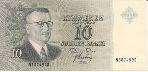 10 markkaa 1963