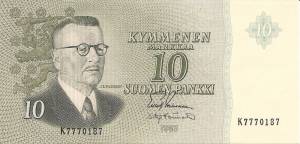 10 markkaa 1963